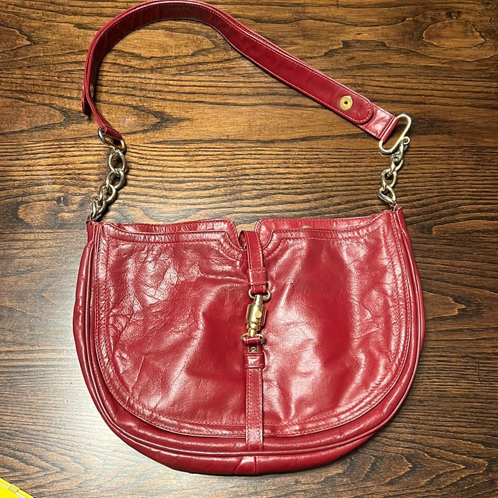 Vintage I Magnin Red Leather Purse
